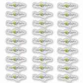 Lip Gloss Packaging Logo Lemon Branding Sticker (Voorkant)