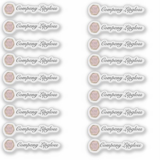 Lip Gloss Packaging uw eigen Logo medium Sticker (Voorkant)