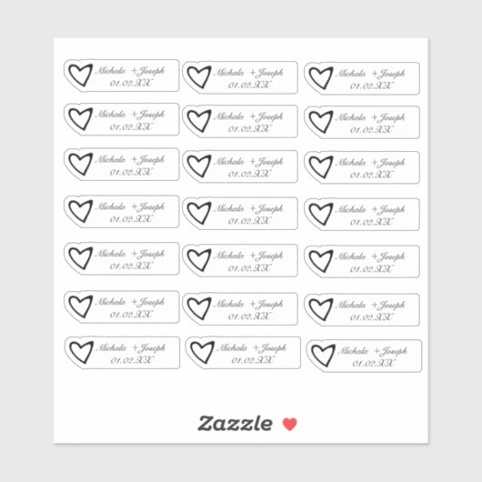 Lip Gloss Packaging Wedding Logo branding Sticker (Vel)