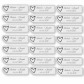 Lip Gloss Packaging Wedding Logo branding Sticker (Voorkant)