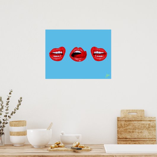 Lip Gloss-Poster Poster (Keuken)