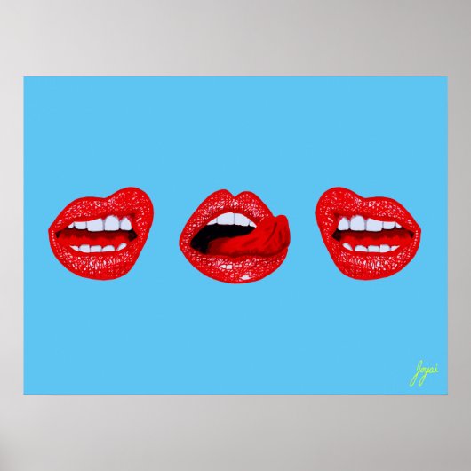 Lip Gloss-Poster Poster (Voorkant)