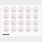 Lip Gloss Zakelijk Logo Klassieke Ronde Sticker (Vel)