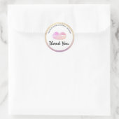 Lip Gloss Zakelijk Logo Klassieke Ronde Sticker (Tas)