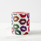 Lip-i-licious-ness koffiekoffie-mok tweekleurige koffiemok (Center)