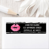 Lip Kiss-adreslabel Lipstick Distributor Lip Kiss Etiket (Insitu)