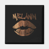 Lip Kiss Blm Bhm Black Geschiedenis Afro Pride Vro Magneet (Voorkant)