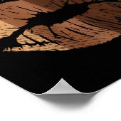 Lip Kiss Blm Bhm Black Geschiedenis Afro Pride Vro Poster (Hoek)