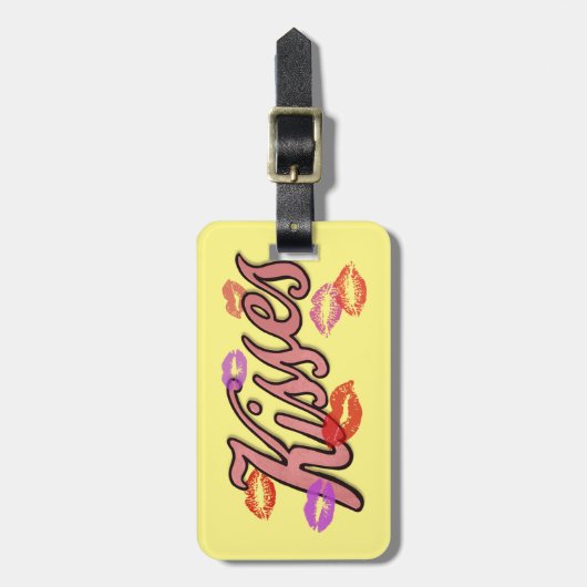 LIP KISSES BAGAGELABEL (Voorkant verticaal)