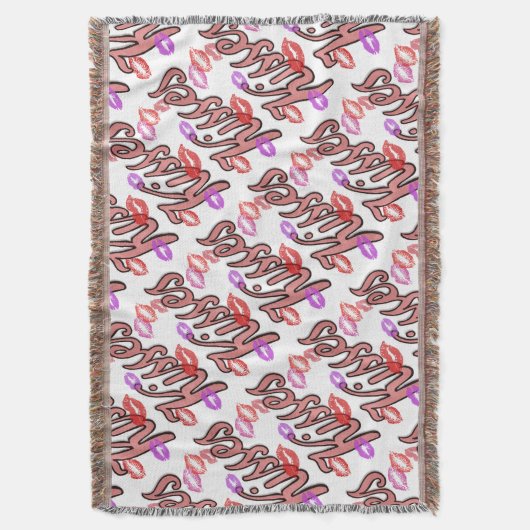 LIP KISSES DEKEN (Voorkant Verticaal)