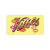 LIP KISSES ETIKET (Voorkant)