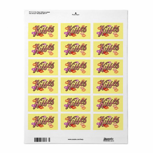 LIP KISSES ETIKET (Full Sheet)