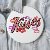 LIP KISSES RONDE BUTTON 6,0 CM (In situ)