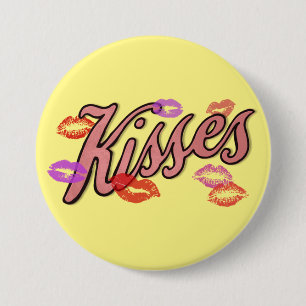 LIP KISSES RONDE BUTTON 7,6 CM