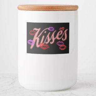 LIP KISSES VOEDSELCONTAINER ETIKET