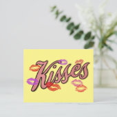 LIP KUSSES  FEESTDAGENKAART (Staand voorkant)