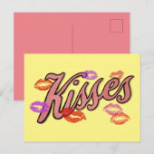 LIP KUSSES  FEESTDAGENKAART (Voorkant / Achterkant)