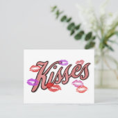 LIP KUSSES FEESTDAGENKAART (Staand voorkant)