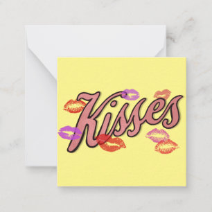 LIP KUSSES NOTITIEKAARTJE