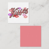 LIP KUSSES  NOTITIEKAARTJE (Voorkant / Achterkant)