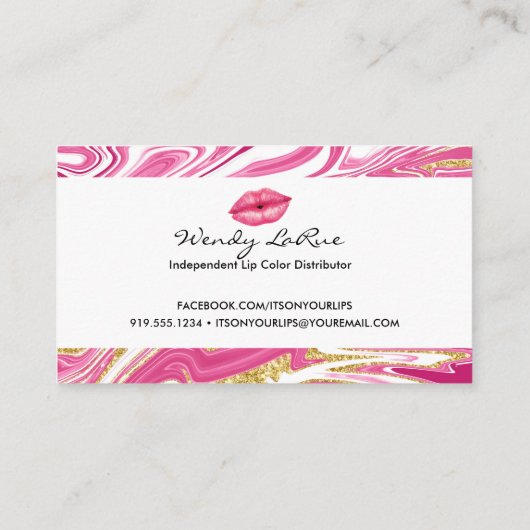 Lip Loyalty Punch-kaart - Loyalty-kaart voor klant (Achterkant)