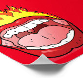 Lip on Fire 20" x 24" Poster (Hoek)