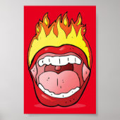Lip on Fire 20" x 24" Poster (Voorkant)