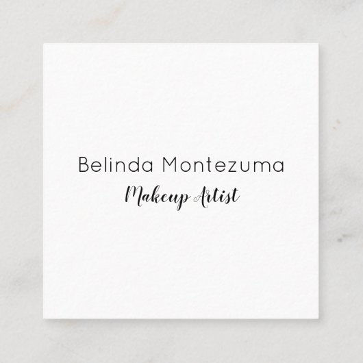 Lip Pattern Dank u Vierkante Visitekaartje (Achterkant)