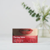 Lip Piercings Visitekaartje (Staand voorkant)