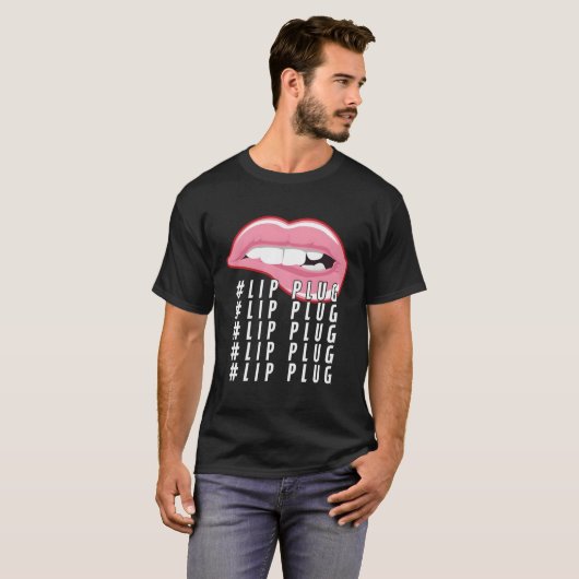 Lip Plug Dermaal Filler Esthetische Verpleegkundig T-shirt (Voorkant volledig)