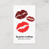 LIP PRINT LEZINGEN PSYCHISCHE WAARZEGSTER VISITEKAARTJE (Voorkant)