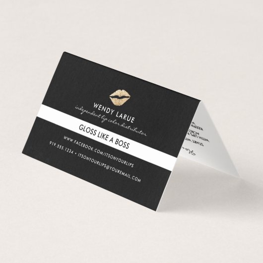 Lip Product Distributor Visitekaartje (Achterkant)