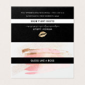 Lip Product Distributor Visitekaartje (Buitenkant ongevouwen)