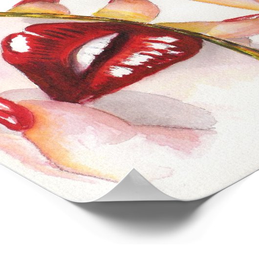 "Lip Service!" 8x10 afdrukken Poster (Hoek)