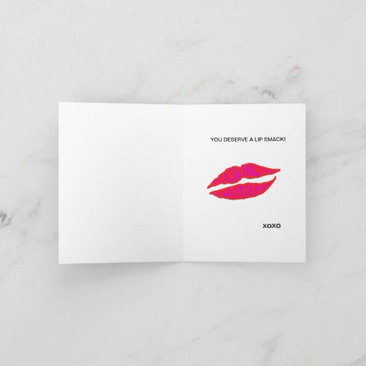 Lip Smack Notitiekaarten (Binnen)