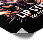 Lip Sync voor je leven Drag Queen Grappig Graphic Poster (Hoek)