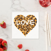 Lipaardpatroon, cheetah-vormgeving servet (Insitu)