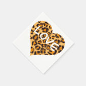 Lipaardpatroon, cheetah-vormgeving servet (Hoek)