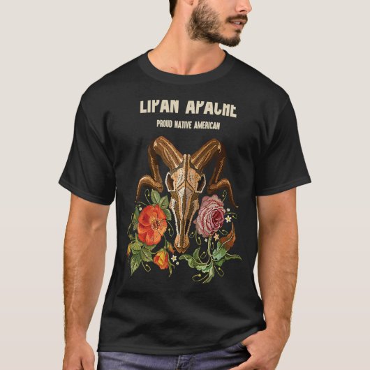 Lipan Apache Amerikaanse Indiaanse stam Inheemse B T-shirt (Voorkant)