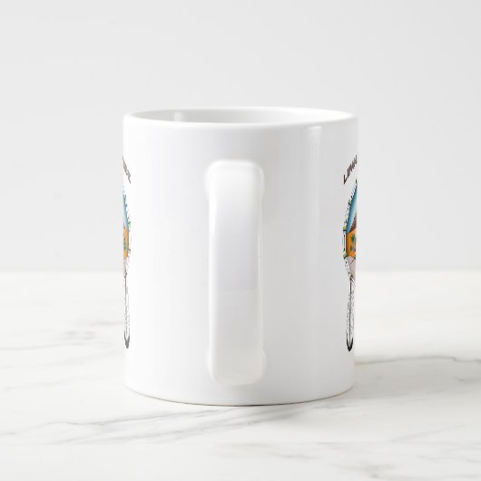 Lipan Apache Tribe 20 oz White Jumbo Mok (Achterkant)