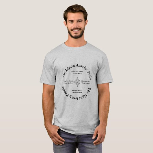 Lipan Apache Tribe Light Grey People T shirt (Voorkant volledig)