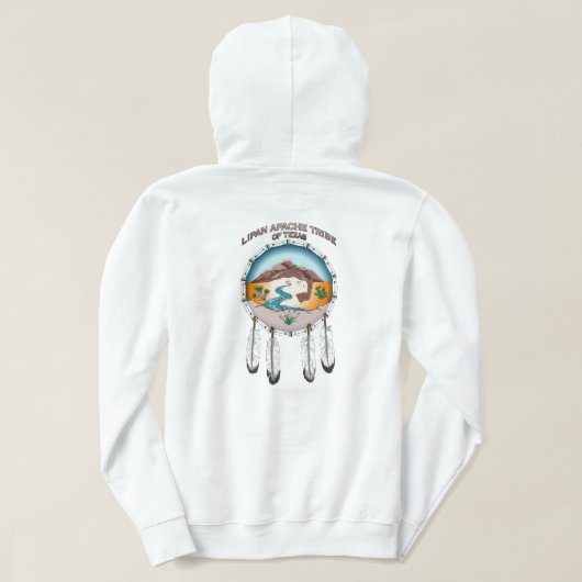 Lipan Apache Tribe Mannen Basic Hoods Sweatshirt (Design achterkant)