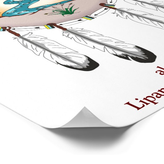 Lipan Apache Tribe Shield Poster (Hoek)