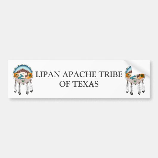 Lipan Apache Tribe uit Texas Bumpersticker (Voorkant)