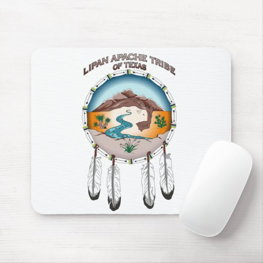 Lipan Apache Tribe uit Texas Mousepad Muismat (Met muis)
