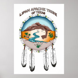 Lipan Apache Tribe van Texas 24 x 33,6-inch Poster