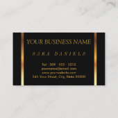 Lipcolor Love with Gold Confetti & Light Blue Lips Visitekaartje (Achterkant)