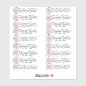 Lipglans Verpakking Eigen Logo Sticker (Vel)