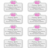 Lipgloss Beauty Logo Ingredient Business Sticker (Voorkant)