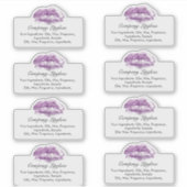 Lipgloss Lip Imprint Logo Ingredient Business Sticker (Voorkant)